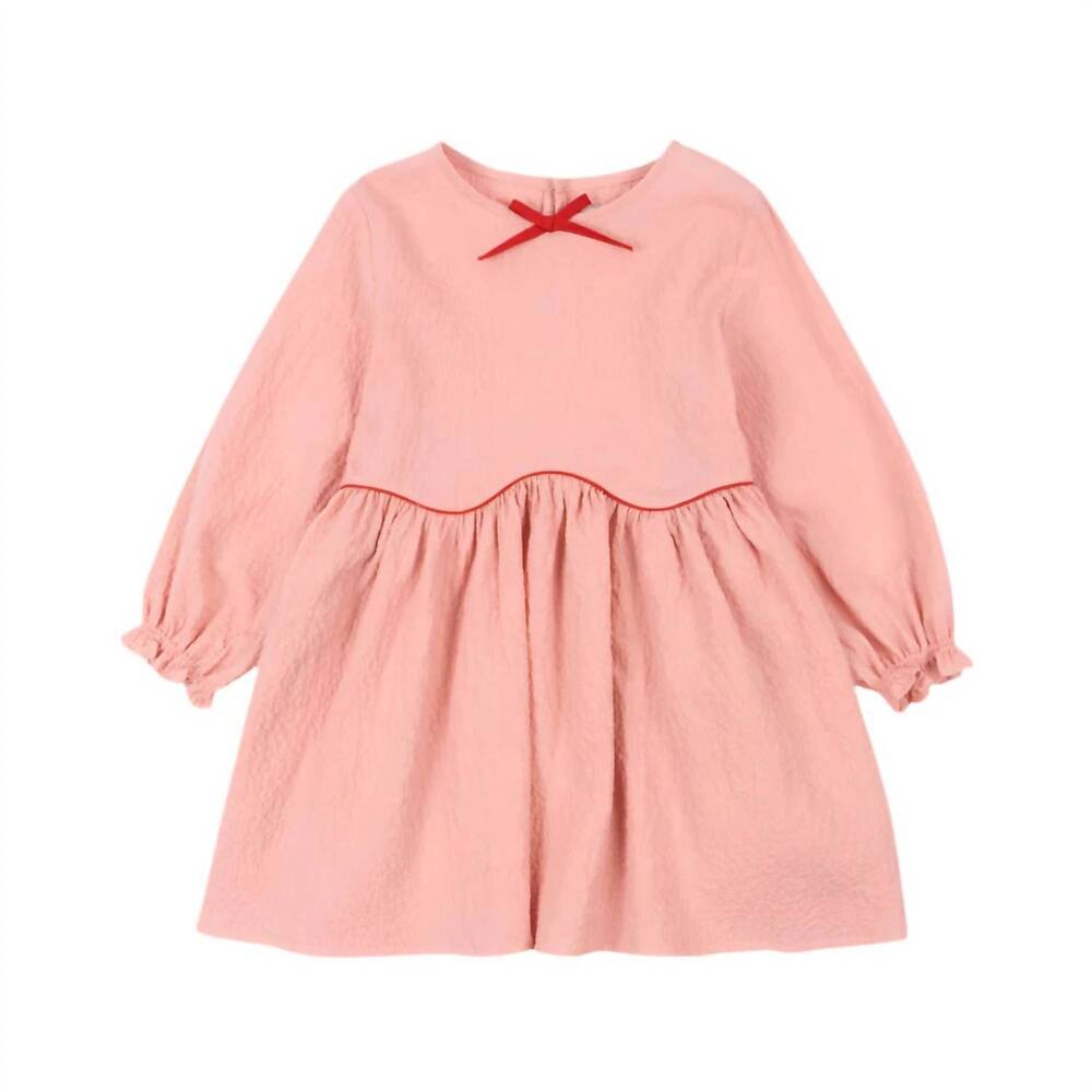 NEW KONGES SLØJD girls' mellow rose ava dress in pink